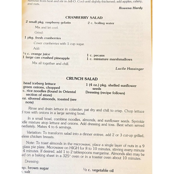 Our Best Recipes Terrace United Methodist Church Vintage 1002 Cookbook - Picture 9 of 11